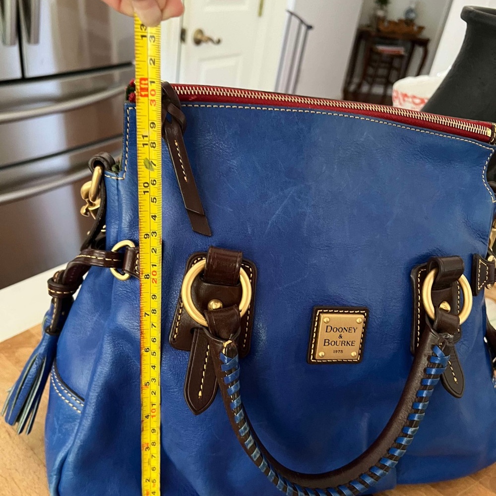 Dooney & Bourke Blue Toledo Florentine Satchel - Picture 6 of 16